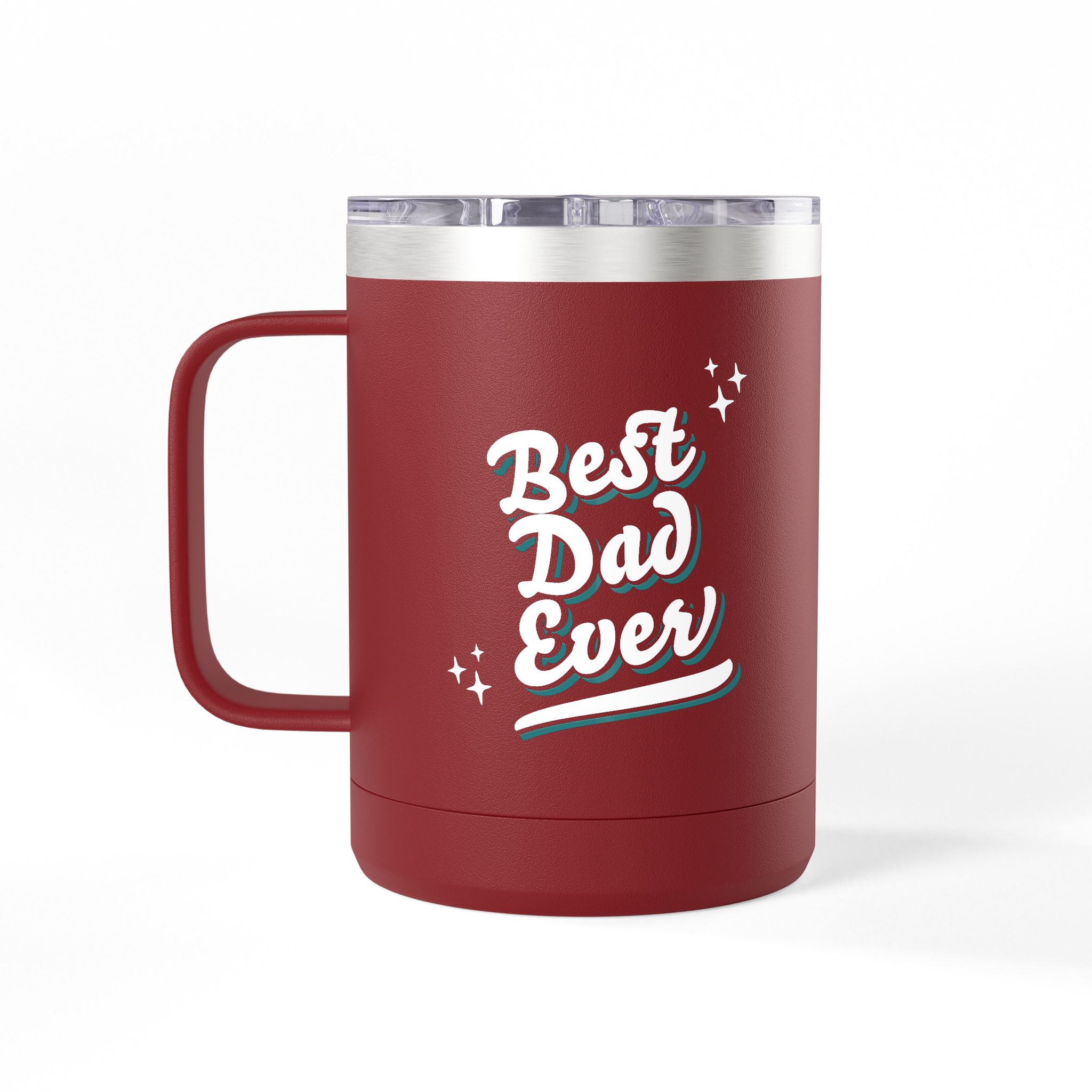 Best Dad Ever Hipster Travel Mug | 15oz Tumbler, Father's Day Gift - Image 3