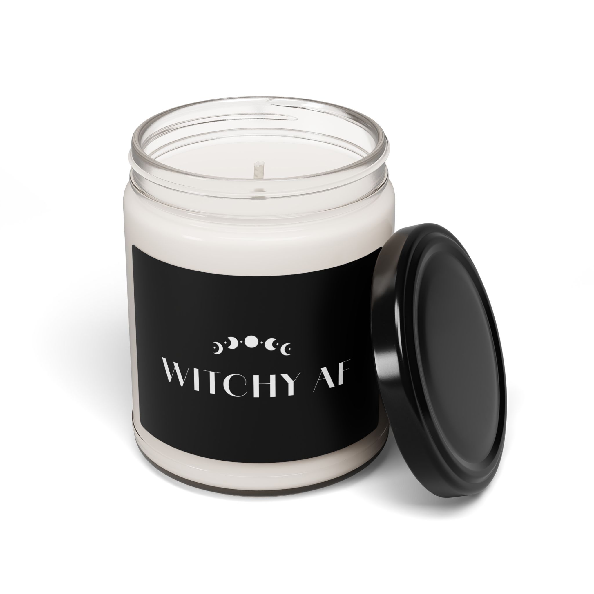Witchy AF candle | Soy Candle, 9oz, Moon Phase Label - Image 30