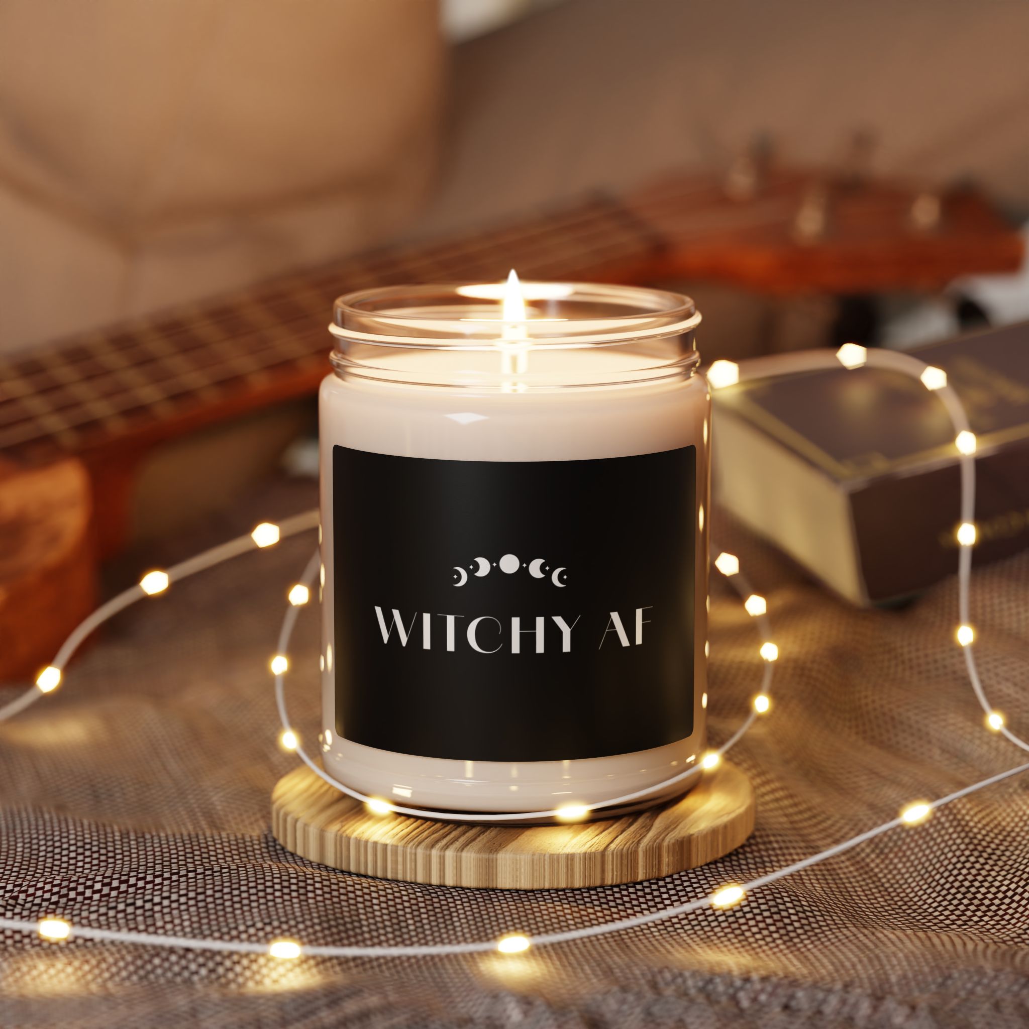 Witchy AF candle | Soy Candle, 9oz, Moon Phase Label - Image 31