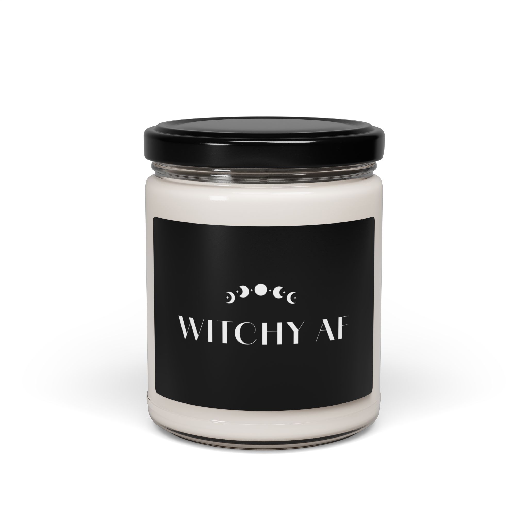 Witchy AF candle | Soy Candle, 9oz, Moon Phase Label - Image 17