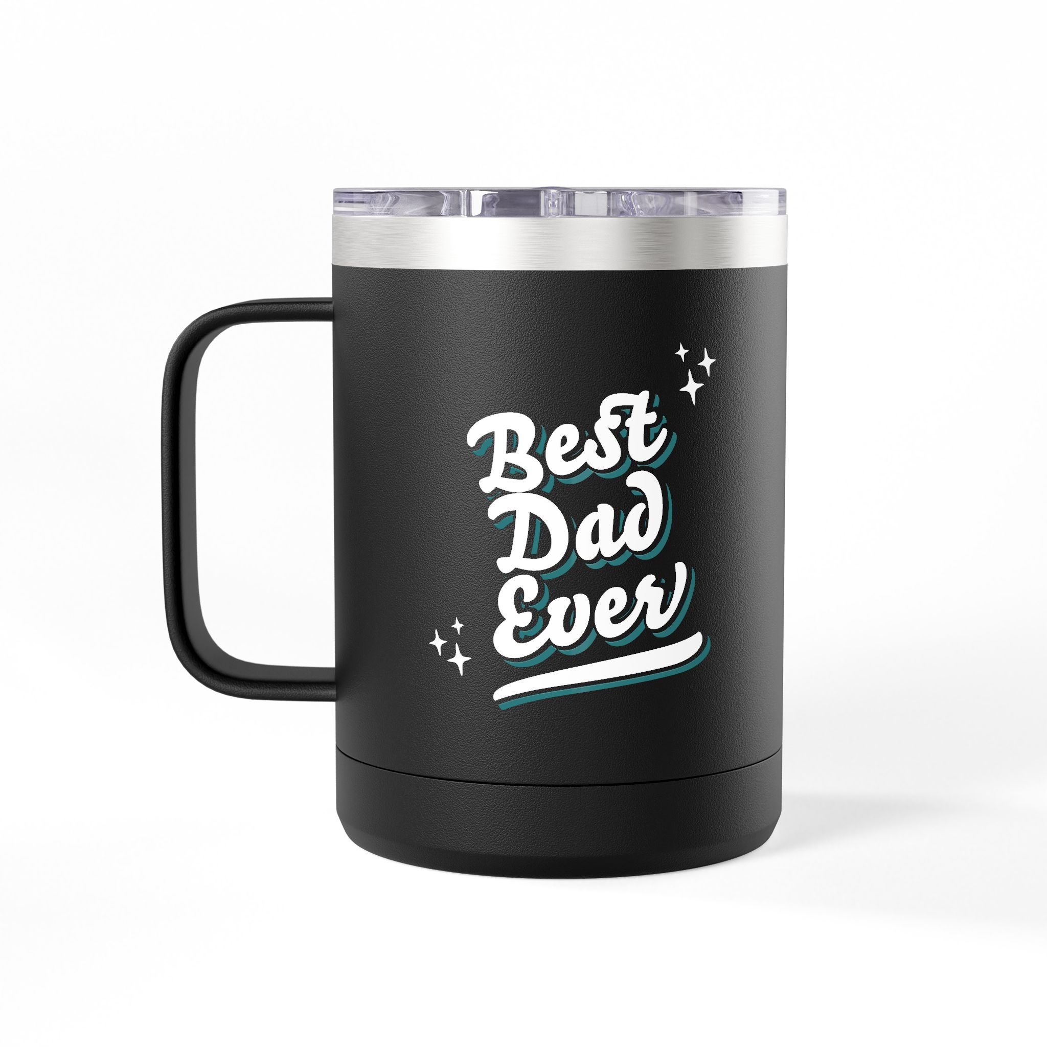 Best Dad Ever Hipster Travel Mug | 15oz Tumbler, Father's Day Gift - Image 4